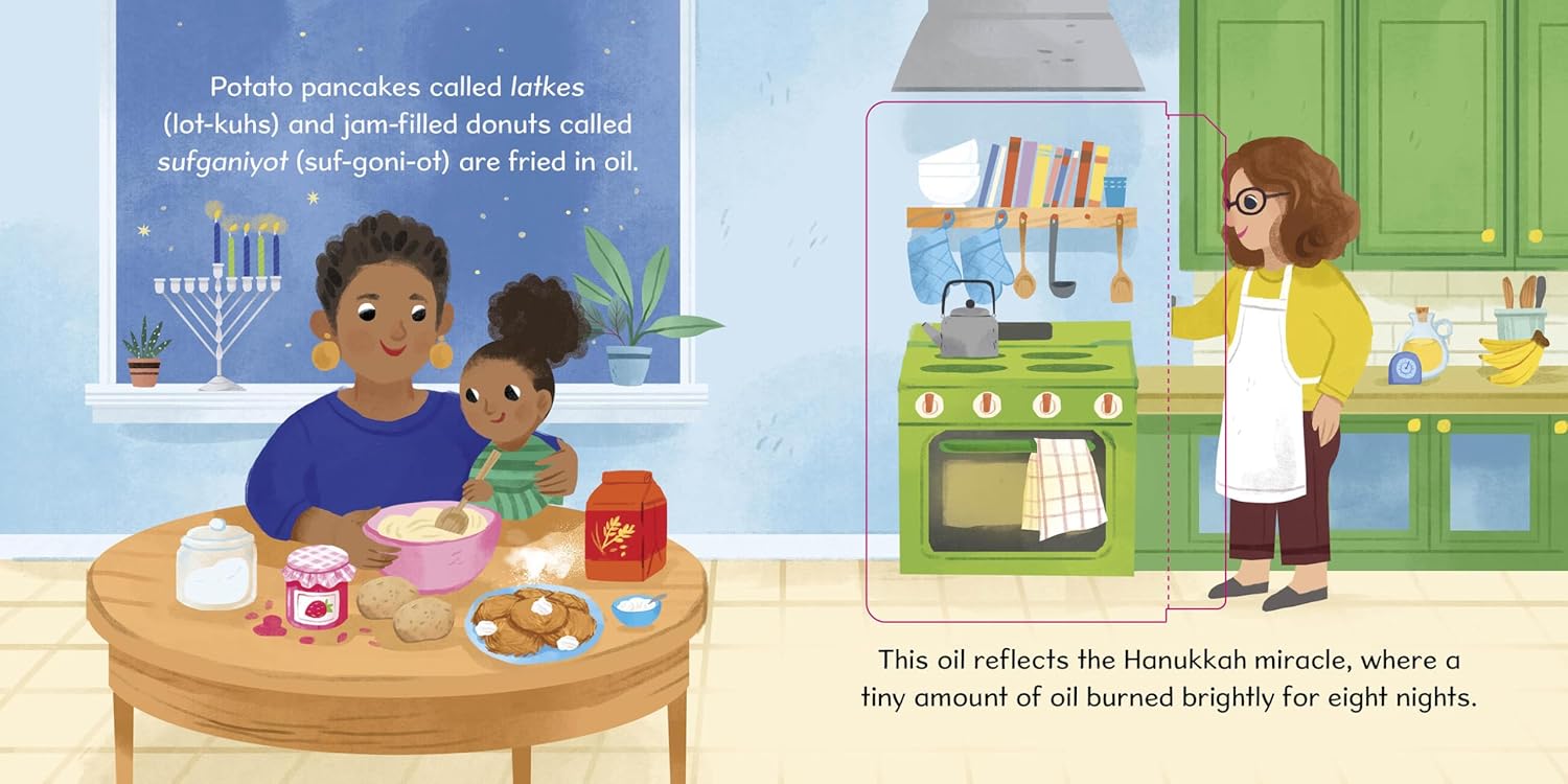 First Festivals: Hanukkah: A Lift-the-Flap Book Board book by Kathryn Selbert