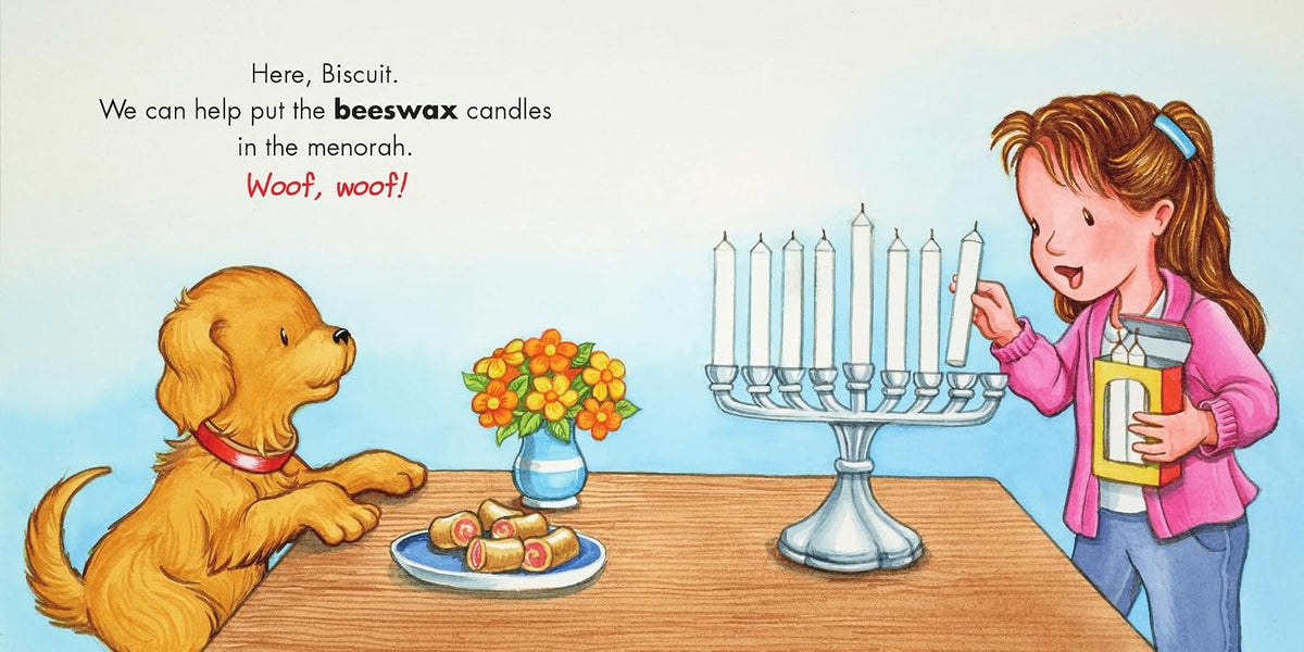Biscuit's Pet & Play Hanukkah: A Touch & Feel Book: A Hanukkah Holiday Book for Kids by Alyssa Satin Capucilli