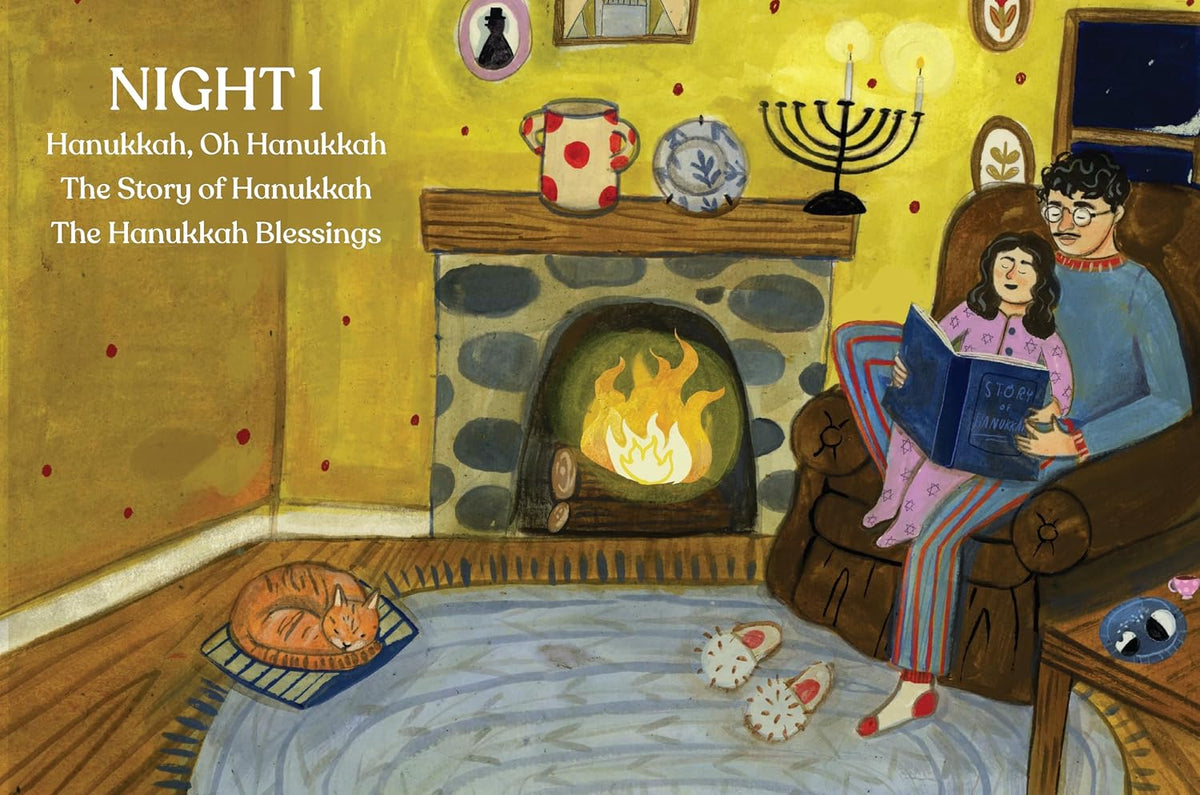 Hanukkah Is Here!: A Lift-the-Flap Hanukkah Countdown―Lift the flaps for crafts, games, recipes, stories, and more! by Madison Safer
