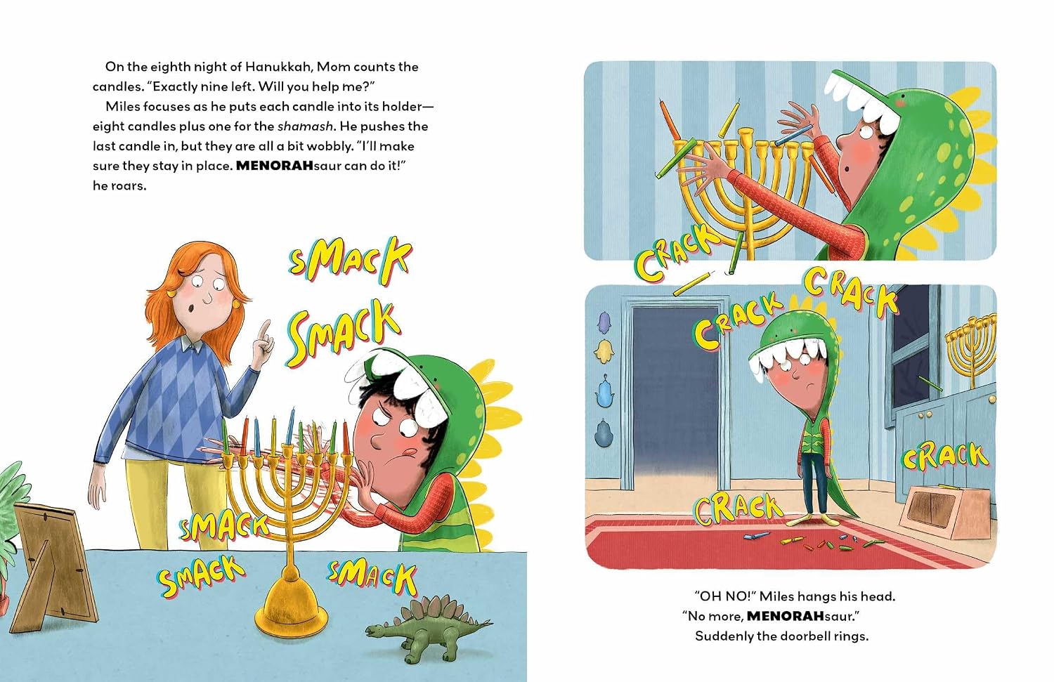 Hear Me Roar! I'm a HANUKKAHsaur by Naomi Gruer