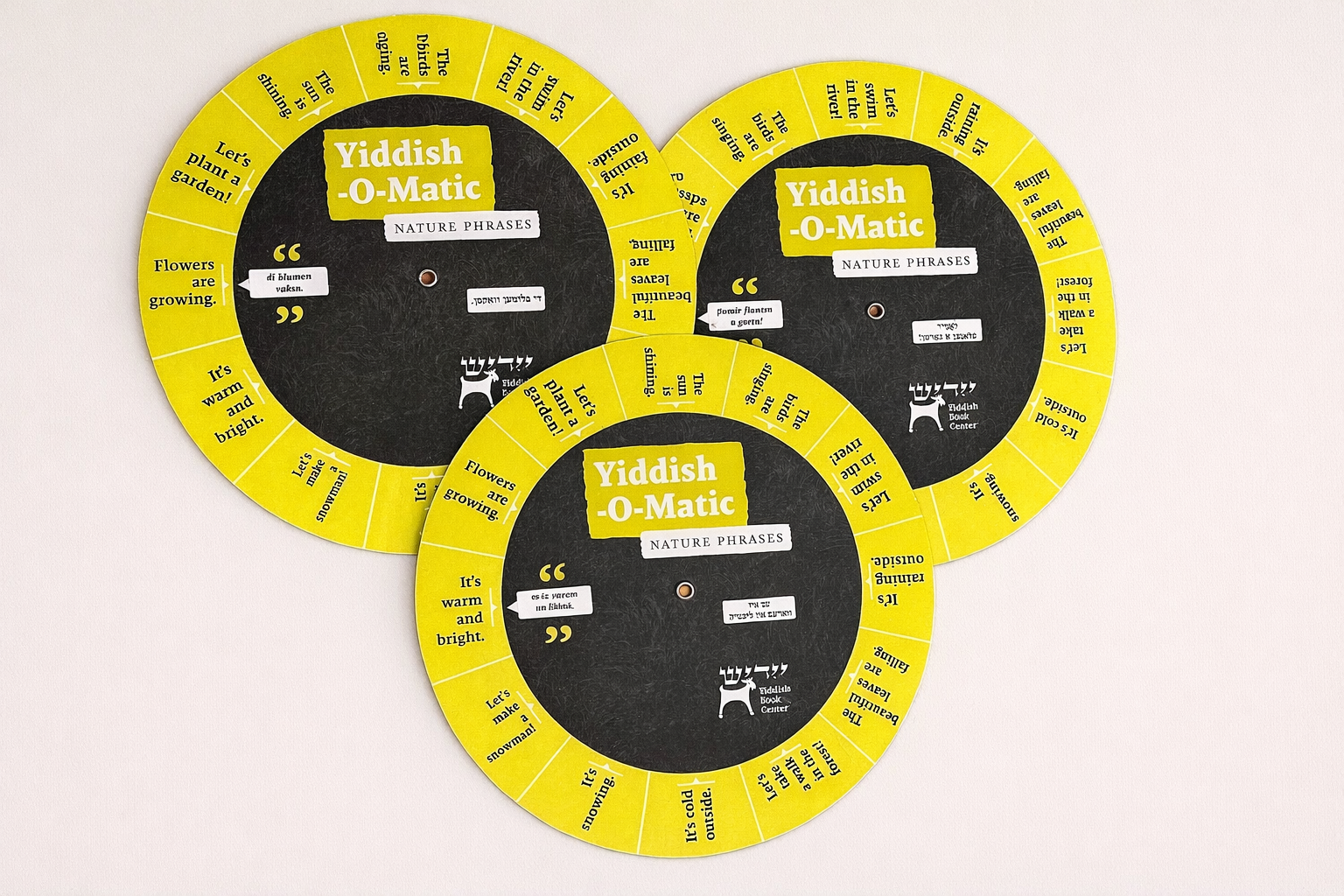 Yiddish-O-Matic Nature Phrase Wheel