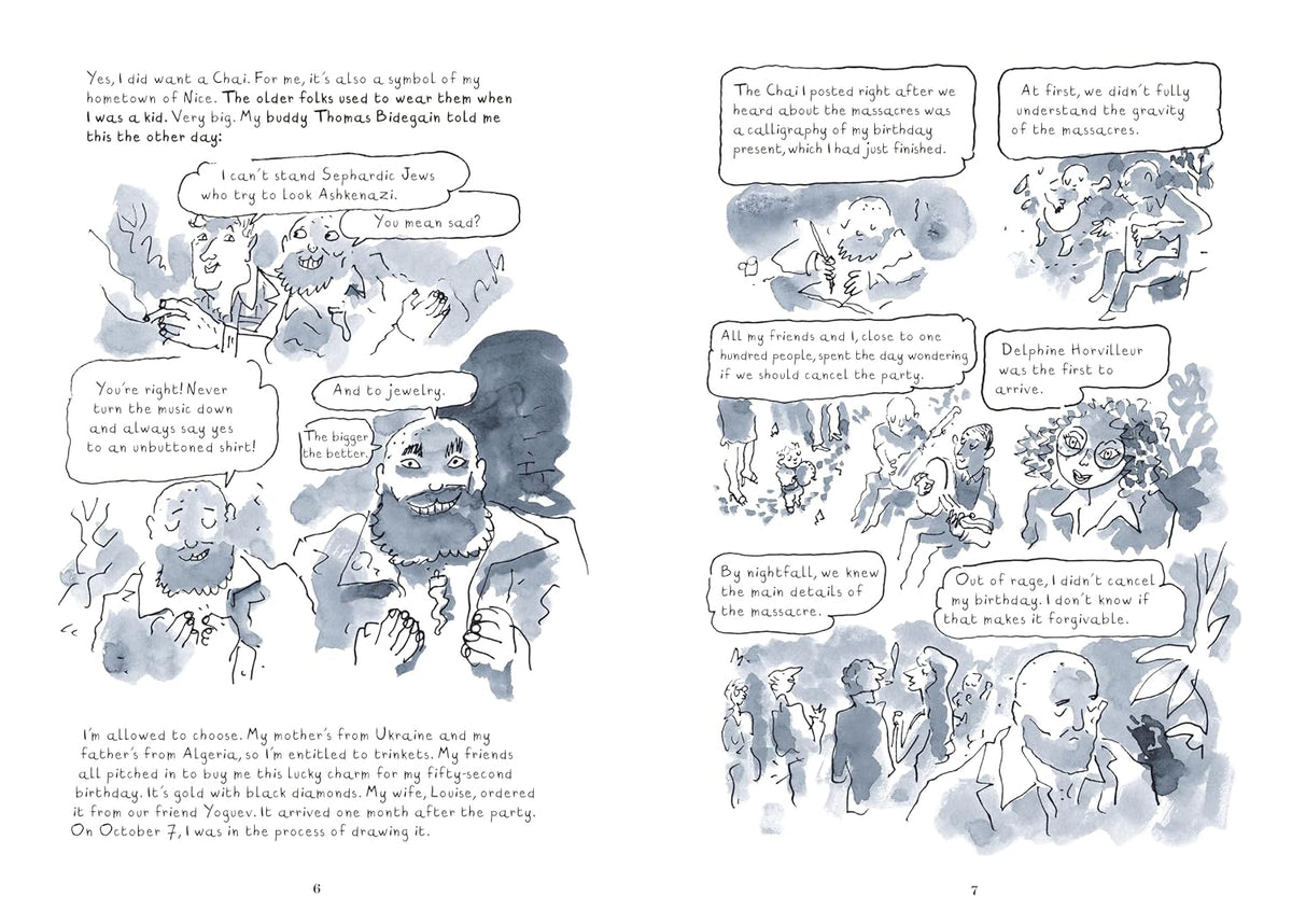 To Life: A Cartoonist's Journal in the Aftermath of October 7th by Joann Sfar and Montana Kane