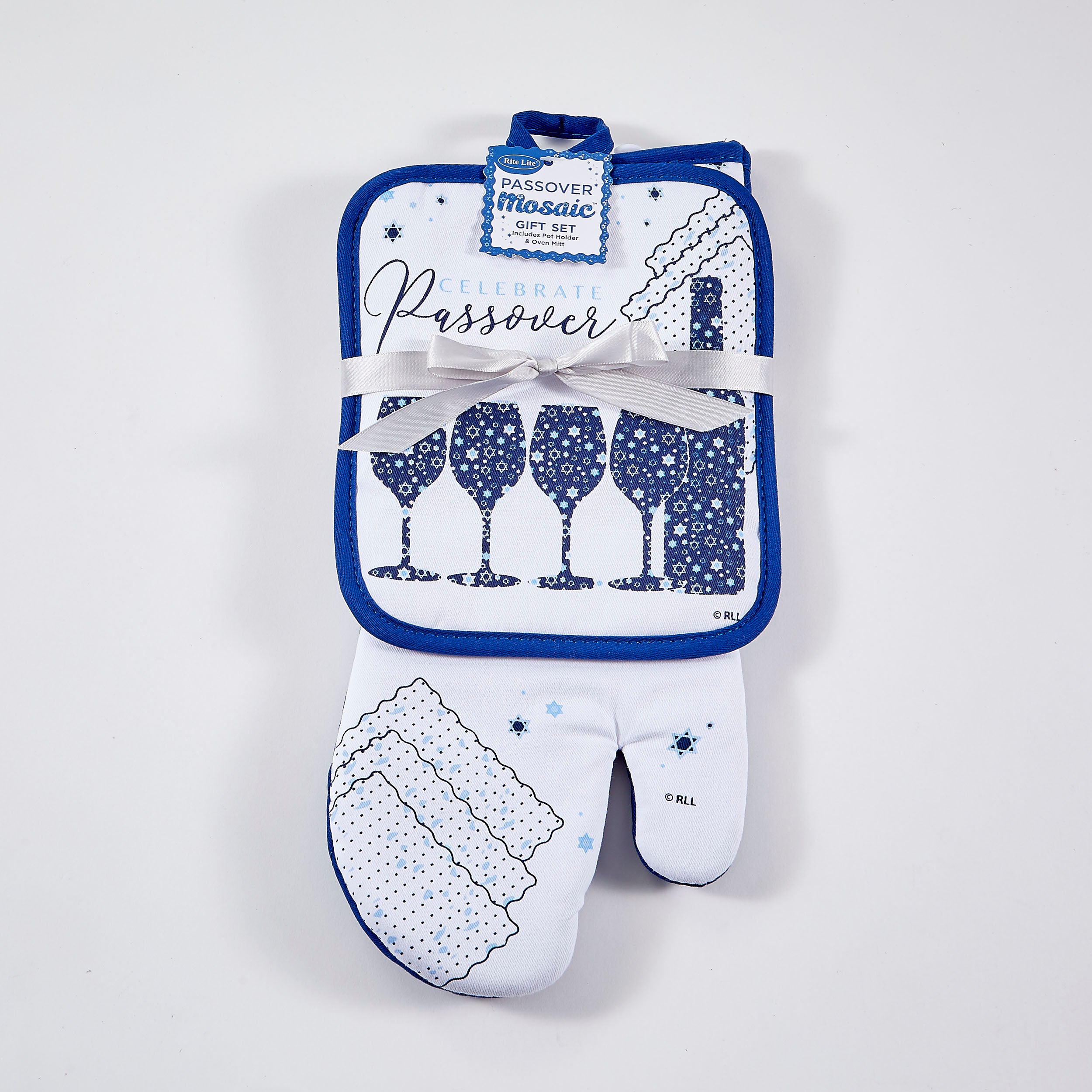 Passover Mosaic design 2 Piece Oven Mitt & Pot Holder set