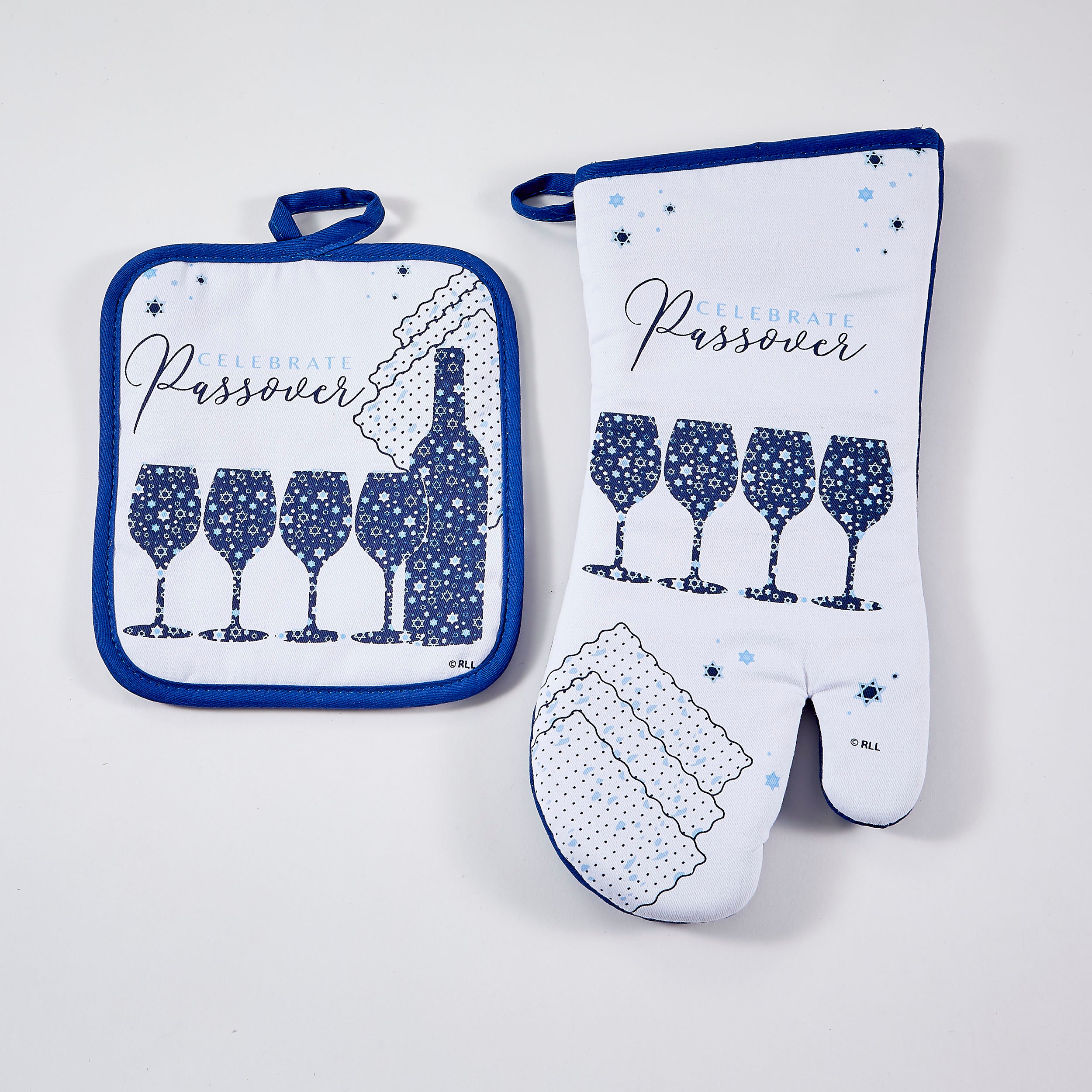 Passover Mosaic design 2 Piece Oven Mitt & Pot Holder set