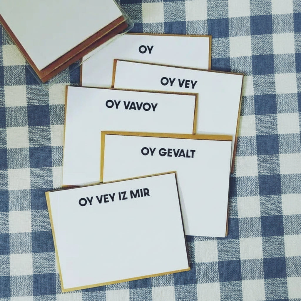 5 Degrees of Oy Notecard Set
