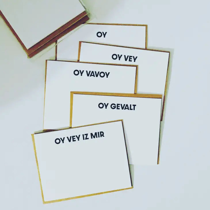 5 Degrees of Oy Notecard Set