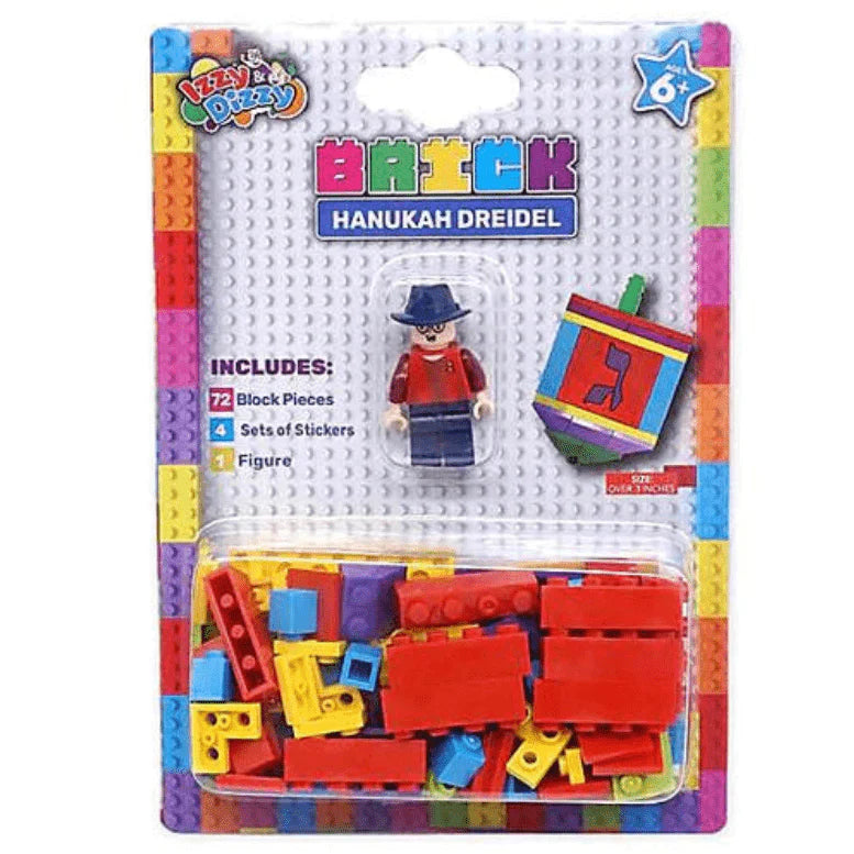 Binyan Bricks Dreidel 72 Piece Set With Minifigure