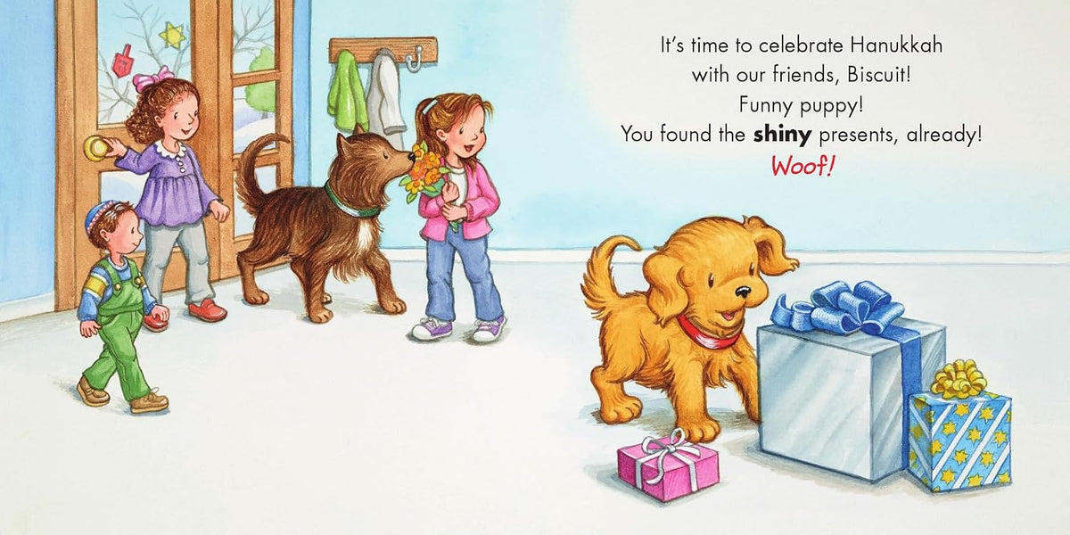 Biscuit's Pet & Play Hanukkah: A Touch & Feel Book: A Hanukkah Holiday Book for Kids by Alyssa Satin Capucilli
