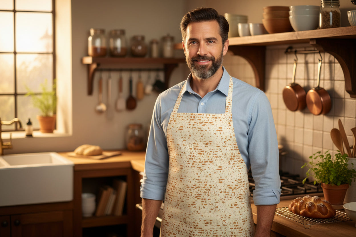 Matzah Print Apron