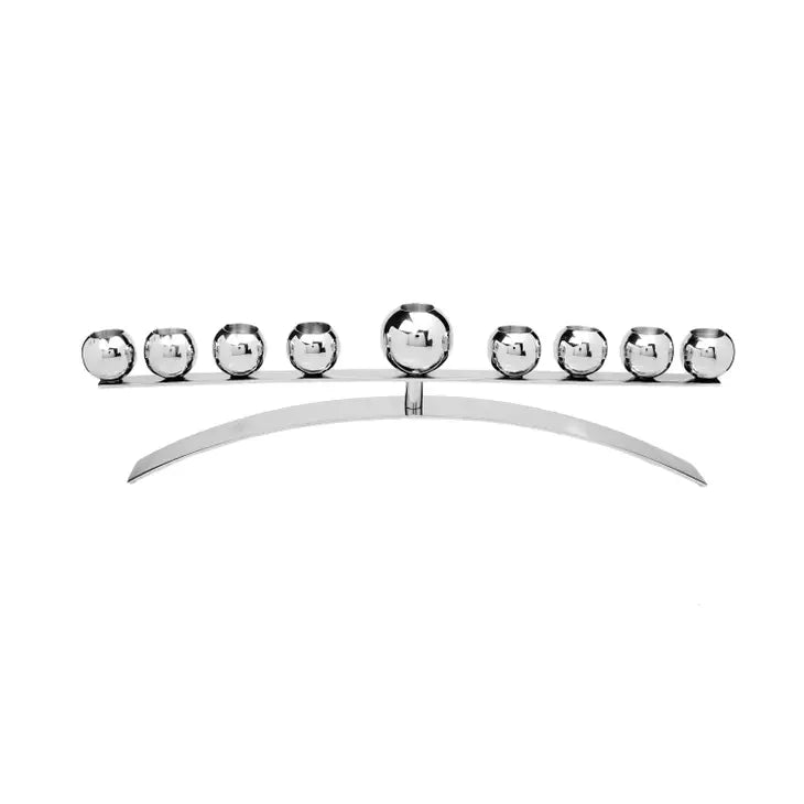 Stainless Steel Modern Menorah