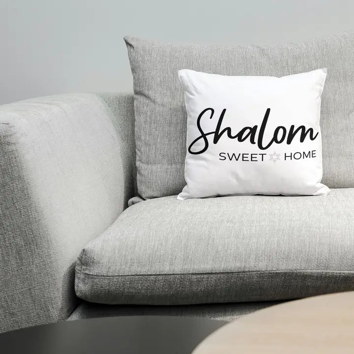 Shalom Sweet Home Throw Pillow Cover