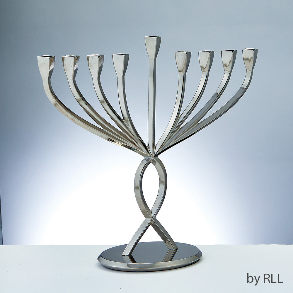 Facets of Light Alumunum Menorah